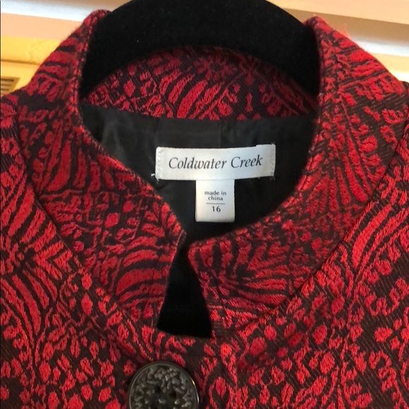 Coldwater Creek Blazer Sz 16 mandarin collar - Picture 2 of 4